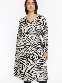 YOEK Damen Kleid in weiß schwarz
