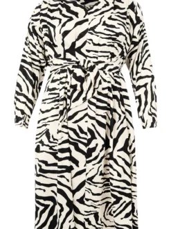 YOEK Damen Kleid in weiß schwarz