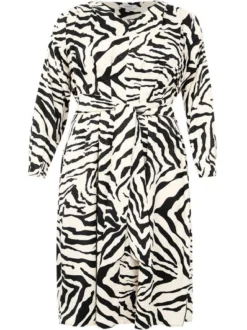 YOEK Damen Kleid in weiß schwarz