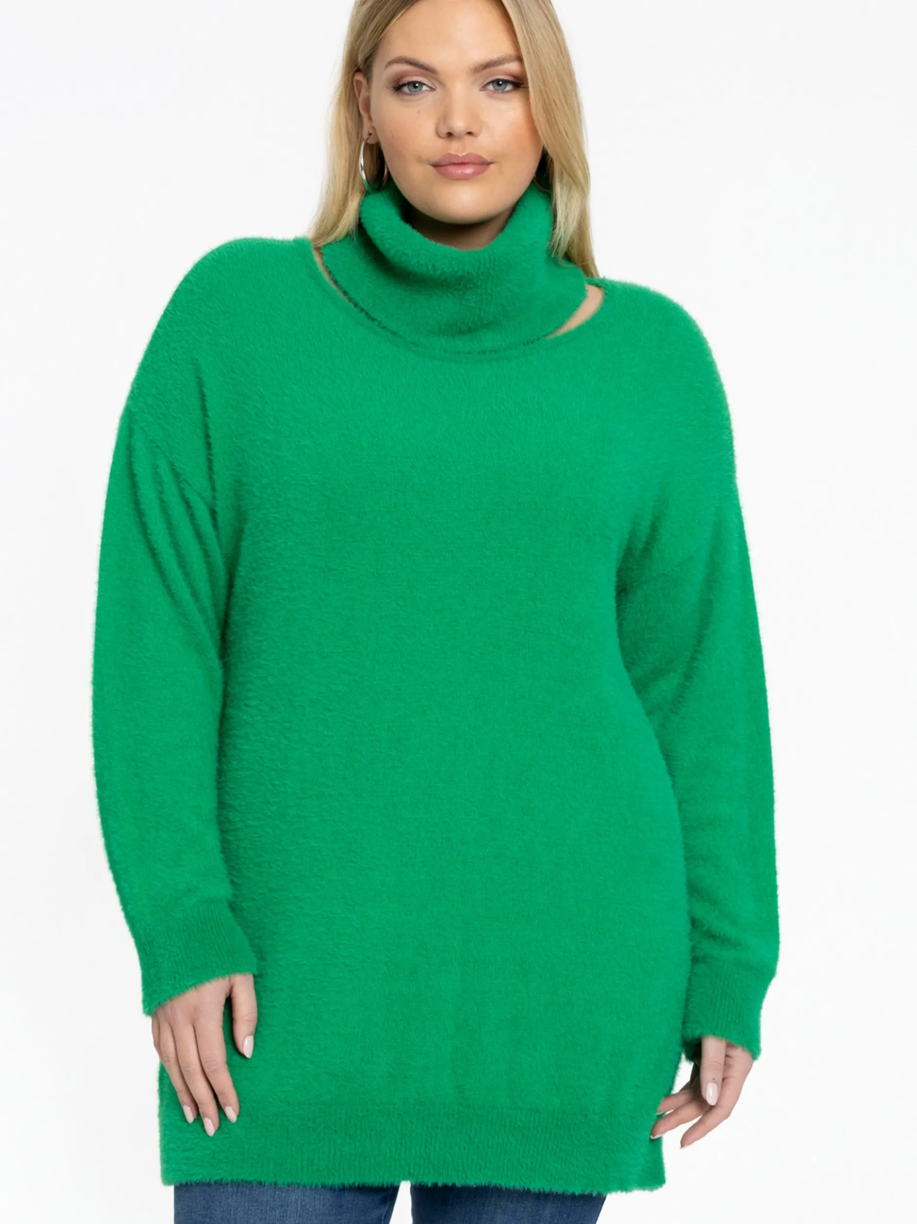 YOEK Damen Pullover in grün