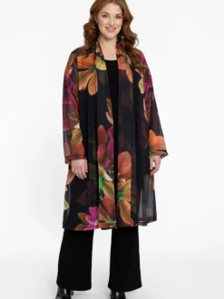 YOEK Damen Strickjacke in schwarz