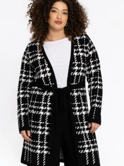 YOEK Damen Strickjacke in schwarz