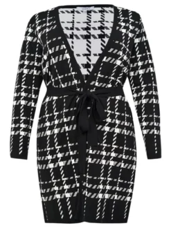 YOEK Damen Strickjacke in schwarz