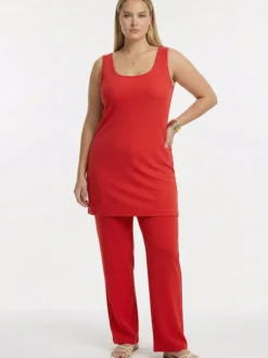 YOEK Damen Top in rot