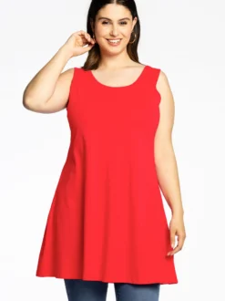 YOEK Damen Top in rot