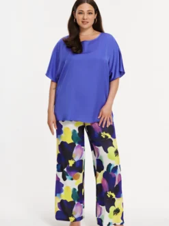YOEK Damen T-shirt in blau