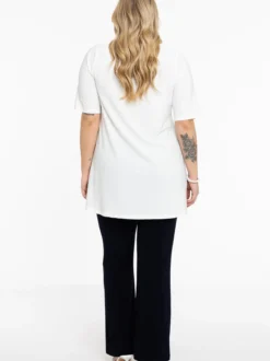 YOEK Damen T-Shirt in ecru