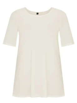YOEK Damen T-Shirt in ecru
