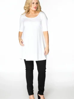 YOEK Damen T-Shirt in weiß
