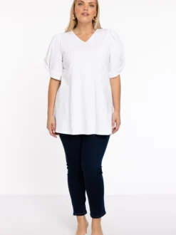 YOEK Damen T-Shirt in weiß