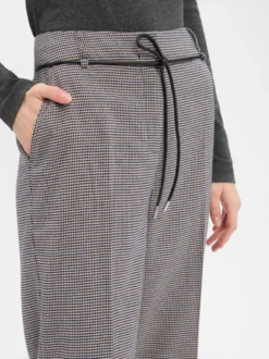 zero Damen Hose in schoko beige - Länge: verkürzt
