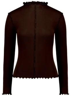 zero Damen Langarmshirt in braun