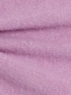 zero Damen Strickjacke in flieder - Ausschnitt: Rundhals