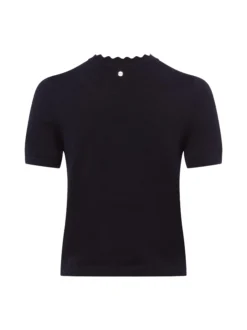 zero Damen Strickshirt in marine - Ausschnitt: Rundhals