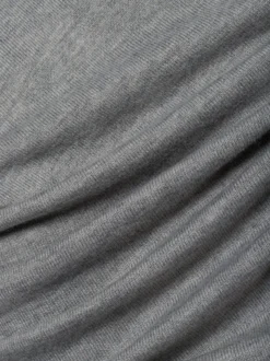 zero Damen Stricktop in hellgrau - Ärmel: ohne Arm