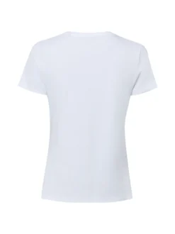 zero Damen T-Shirt in weiß mint - Ausschnitt: Rundhals